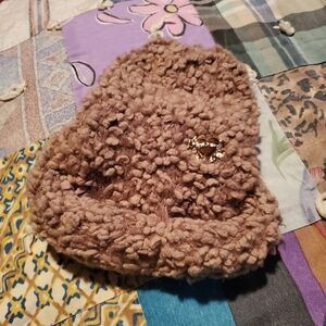 Betsey Johnson Brown Knit Hat